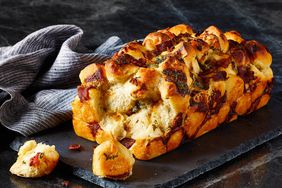 Pull-Apart Caramelized Onion, Blue Cheese, and Bacon Bread